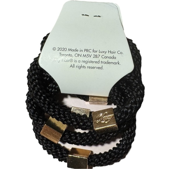 LUXY Hair Extensions: LUXY Gravity Defying Hair Ties in Black NWT - Picture 5 of 8